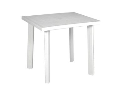 tavolino bianco in plastica
